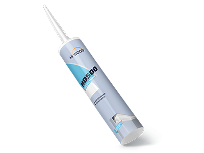 Клей-шпатлевка HI WOOD HD500, 280 мл, белый