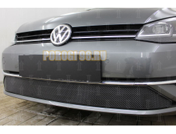 Защита радиатора Volkswagen Golf VII 2017- black