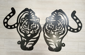 Узор на ворота тигр