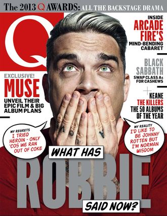 Q Magazine Janury 2014 Robbie Williams, Muse Inside, Иностранные журналы в Москве, Intpressshop