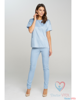 Брюки DR.SUPER "Stars" голубые