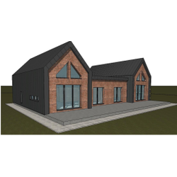 Одноэтажный дом с шестью спальнями 208м² (S67)