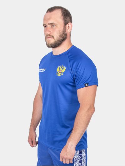 Футболка самбо BRAVEGARD ПАТРИОТ синяя