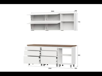 Кухня Одри 2,0 белая