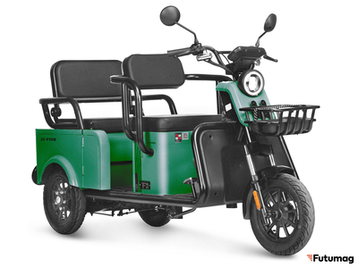 Электротрицикл Wanshida LC-F150 60V 1000Вт зеленый