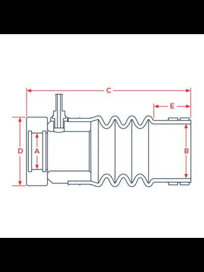Сальник вала PSS Shaft Seal 02-35M-200 Тип А Ø53,9x187,3мм для валов Ø35мм из композита и нержавеющей стали AISI316L