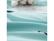 Однотонный сатин постельное белье с вышивкой цвет нежная Бирюза CH021 (1.5 спальное, двуспальное, Евро и Дуэт семейный)