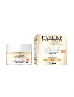 EVELINE крем-лифтинг 50+ активно укрепляющий дневной/ночной CERAMIDES & NIACINAMIDE 50 мл