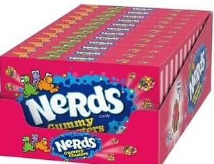 Нердс Gummy Clusters (Wonka) Конфеты (картон.кор). 85гр (12)