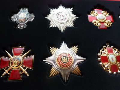 Коллекция "Ордена Российской Империи" в планшете! Качественные муляжи!