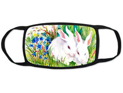 Тканевая защитная маска на лицо год Кролика №10