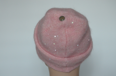 Вицио итальянская зимняя шапка розовая