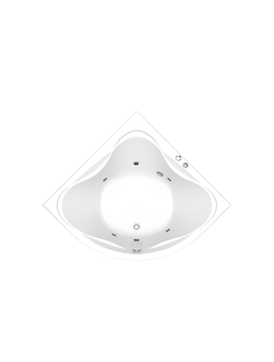 Ванна акриловая BAS РИОЛА 135х135 см в комплекте с каркасом (без фолдона)