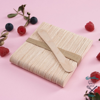 Палочки деревянные фигурные для мороженого, 50 шт, 94*17/11*2 мм