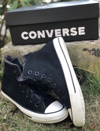 Кеды Converse Chuck Taylor All Star черные высокие кожаные