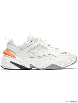Nike M2K Tekno Белые с Оранжевым Унисекс (36-45)