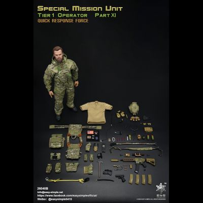 БОЕЦ СИЛ СПЕЦИАЛЬНЫХ ОПЕРАЦИЙ США - Коллекционная ФИГУРКА 1/6 scale SMU Tier 1 Operator Part XI Quick Response Force (26040B) - Easy&amp;Simple