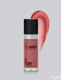 PROMAKEUP LABORATORY Стойкие румяна-флюид многофункциональные HI, BLUSH,  тон 101 coral / кораллово-