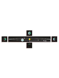 Модель-аппликация "Движение Земли и других планет"