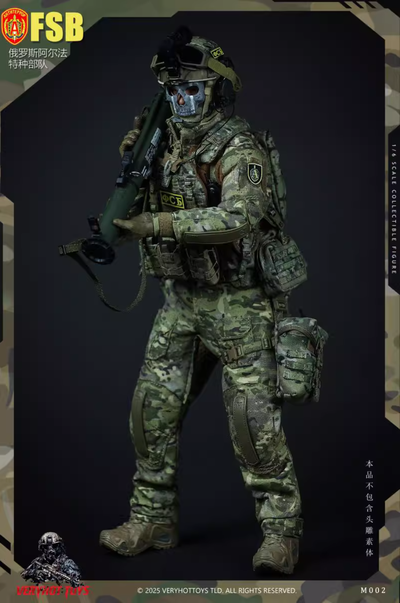 ПРЕДЗАКАЗ - Боец спецназа ФСБ Альфа - Коллекционная ФИГУРКА 1/6 scale Russian FSB Alpha Special Forces Accessory Set (M002) - VERYHOTTOYS ?ЦЕНА: 16600 РУБ.?