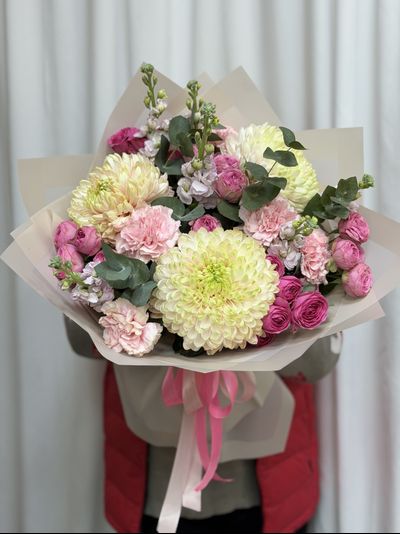 Букет "Малиновый день"