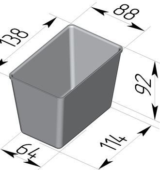 Хлебная форма 138 х 88 х 92 мм