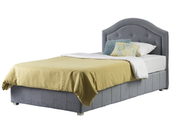 Кровать с мягким изголовьем Айно 16 ножки массив сосны 140/160/180 х 190/200 см