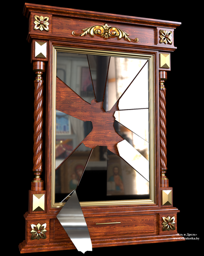 Рама для зеркала, 3d модель