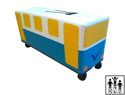 Мягкий модуль Машина на колесах "Троллейбус"