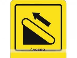 СП-04 Пиктограмма с дублированием информации по системе Брайля. Подъемник, эскалатор, полноцвет, ПВХ