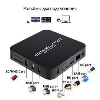 Орбита OT-DVB21 медиа плеер (Cortex A7, Android10.1, 1Гб, Flash 8ГБ, Wi-Fi)