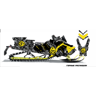 Наклейки на снегоход Polaris Axys 2016 2017 2018 2019 2020 #1816