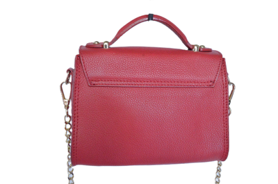 Итальянская сумка красного цвета