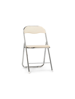 Стул на металлокаркасе Fold 1 складной beige / chrome