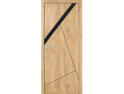 Лофт дверь Платинум 19 дубовый срез