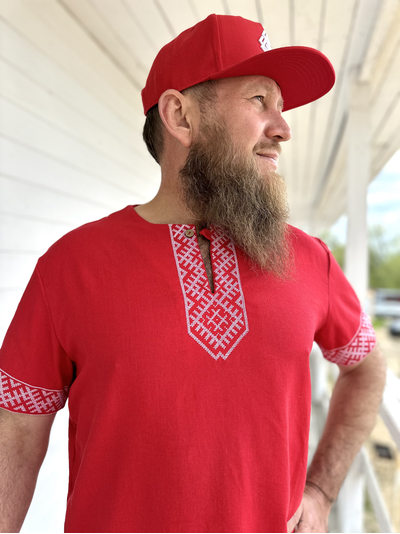 Рубаха с коротким рукавом «Лестница в небо»