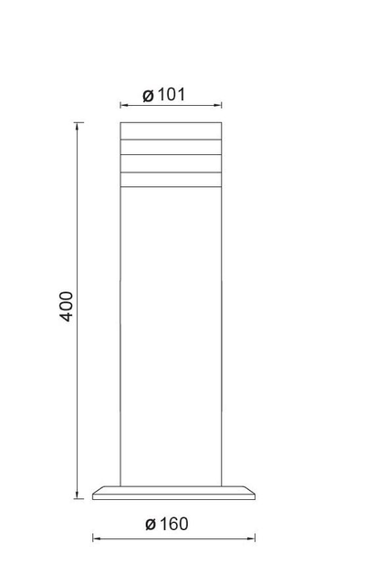 Садово-парковый светильник серии  BRISBANE 6048