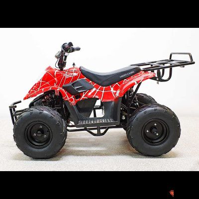 Квадроцикл GreenCamel Gobi K51 (30Ah 36V 800W R7 Цепь) быстросъем, ножной тормоз, красный паук