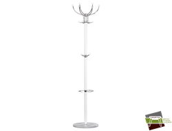 Вешалка напольная DOBRIN BONNY, белый мрамор, белый