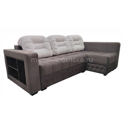 ВС028 Диван угловой Тейлор (тик-так, оттоманка). Размер: 2550*970*1000. Спальная зона: 1500*2120