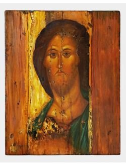 Спаситель Звенигородский (из Звенигородского чина А.Рублева). Рукописная икона, стилизованная "под с