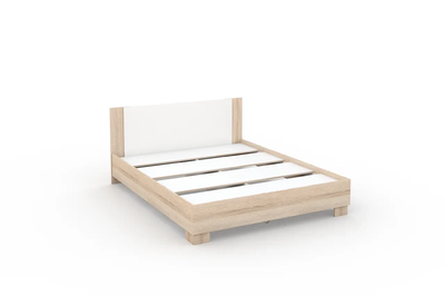 Кровать Аврора, белый/дуб сонома, разный размер