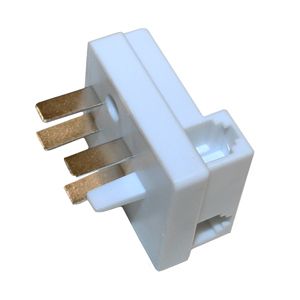 Телефонная вилка с гнездом под RJ-11 (2 шт.)