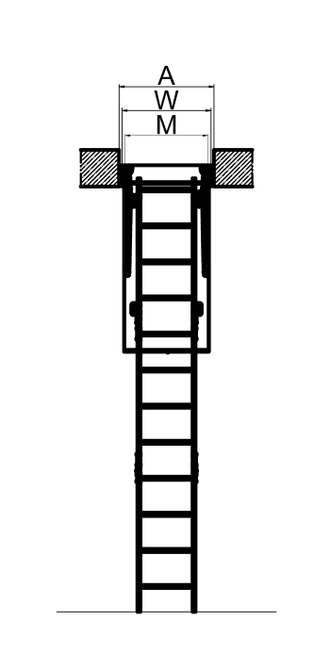 Деревянная чердачная лестница LWS