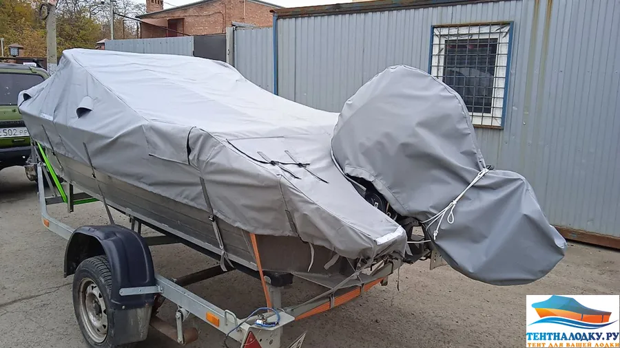 Тент на лодку WYATBOAT 430 MDC (кренолины)