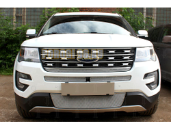 Защита радиатора Ford Explorer 2015-2018 chrome низ PREMIUM