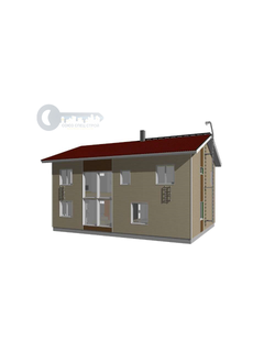 ДЖ-21 ЖИЛОЙ ДОМ: ГАБАРИТНЫЕ РАЗМЕРЫ: (12,3 Х 8,2М) 2 ЭТАЖА, ОБЩАЯ ПЛОЩАДЬ: 203М²