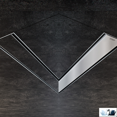 Душевой лоток Alcadrain APZ13-DOUBLE9-750 Fit and Go в комплекте с решеткой