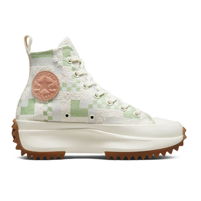 Кеды Converse Run Star Hike Platform Crafted Jacquard на платформе зеленые высокие
