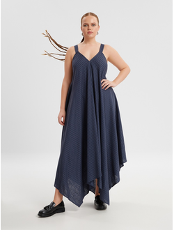 Классические женские брюки с люрексом для полных женщин